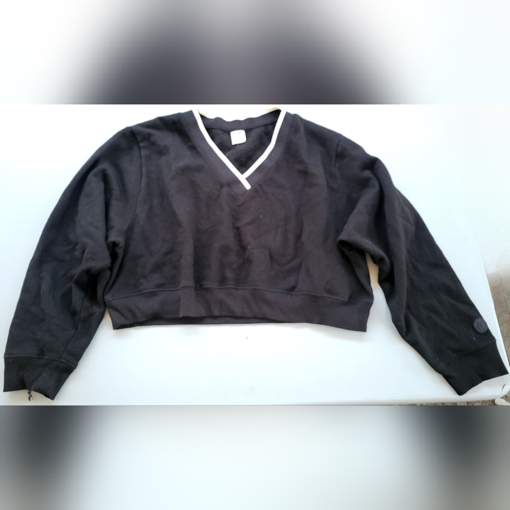 PINK Victoria's Secret Black V-Neck Sweater